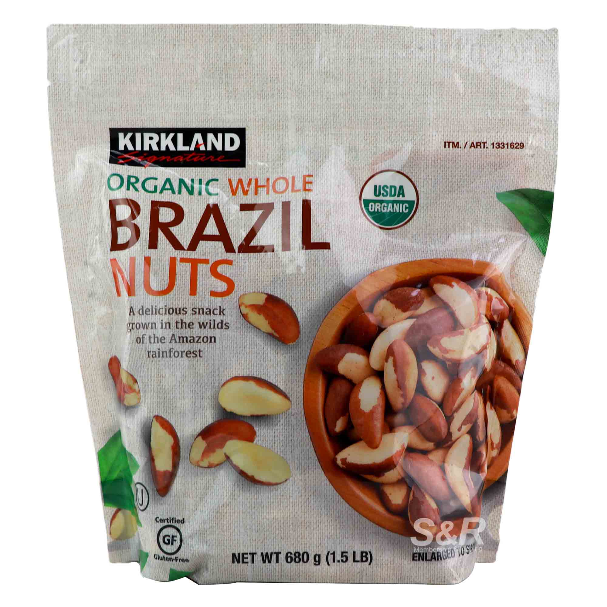 Kirkland Signature Organic Whole Brazil Nuts 680g Kirkland Signature Organic Whole Brazil Nuts 680g